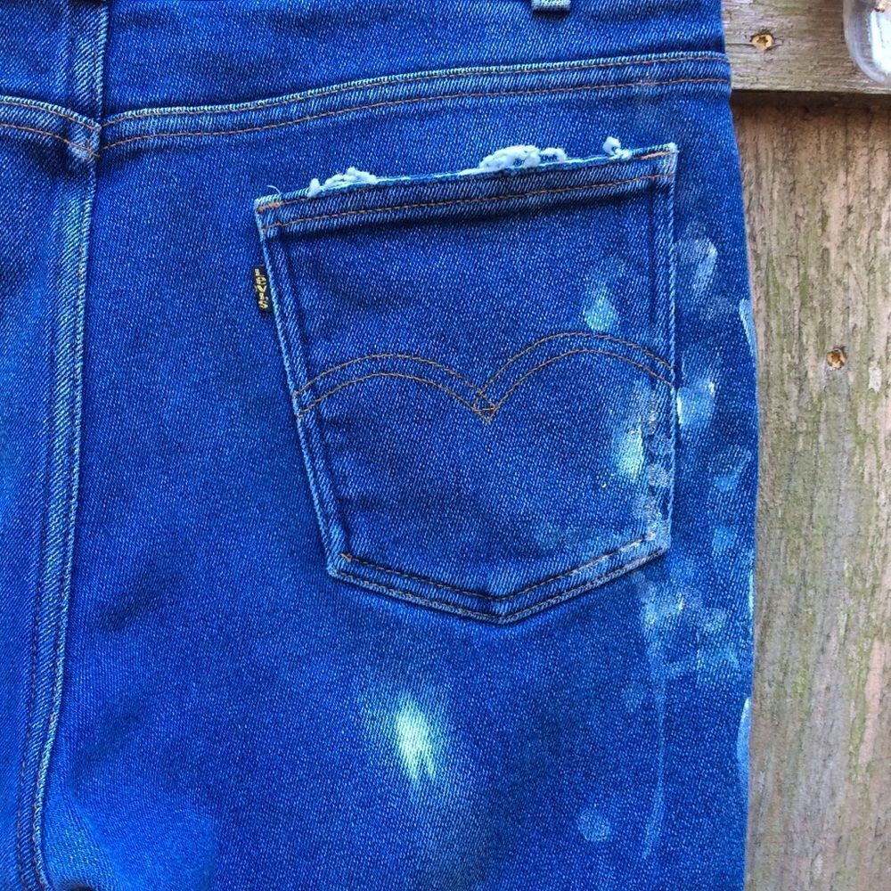VINTAGE LEVI’S DISTRESSED PRAIRIE JEANS! SZ L - Picture 7 of 12